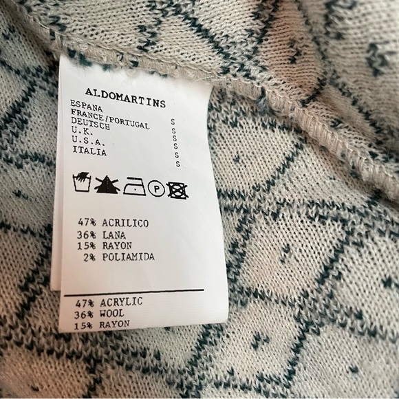 Aldo Martins Anthropologie Flowerpot Floral Sweater Dress Wool Blend Size Small - Picture 9 of 16